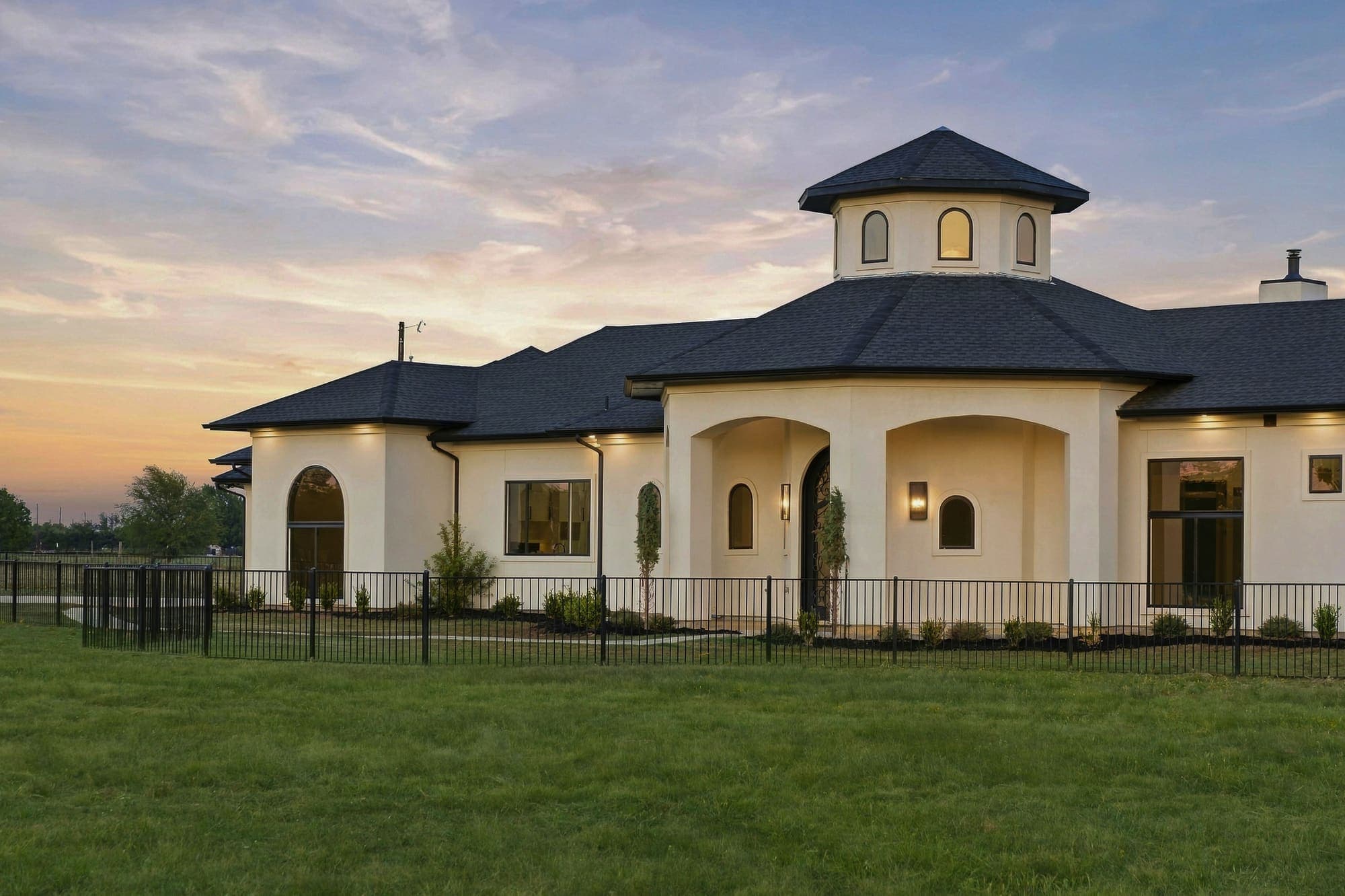 Arched Entry At Sunset